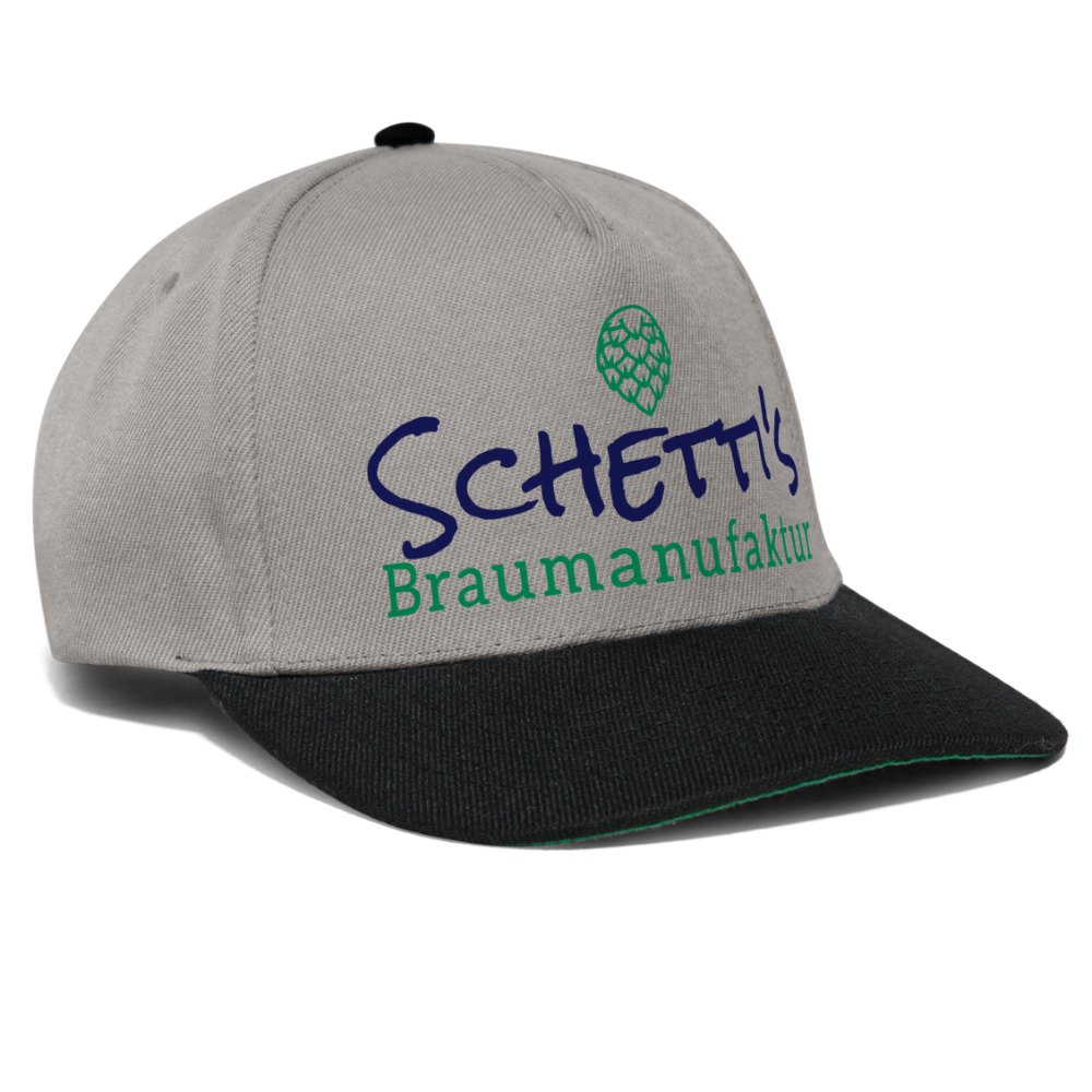 Snapback Cap - Graphit/Schwarz