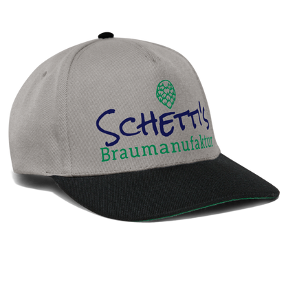 Snapback Cap - Graphit/Schwarz