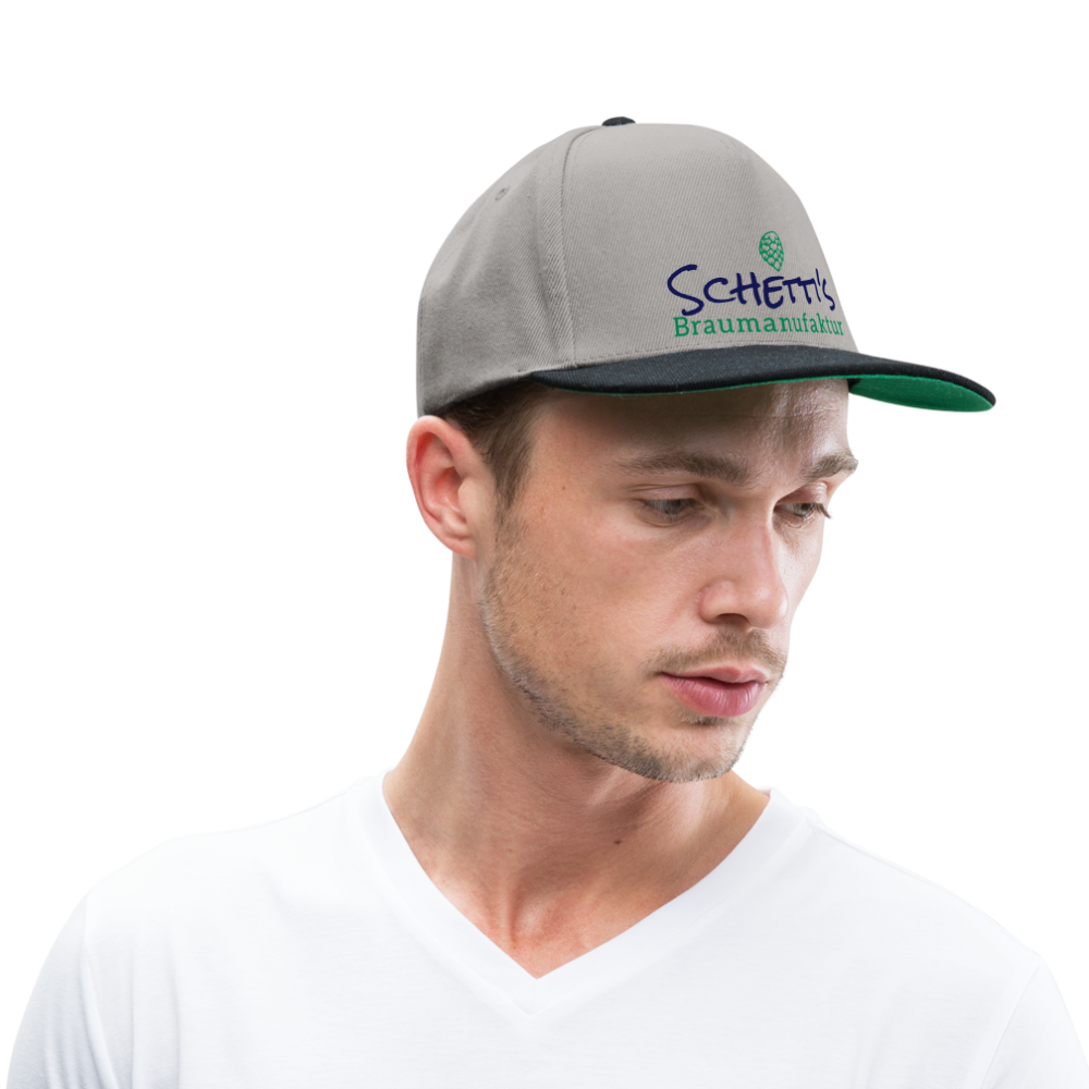 Snapback Cap - Graphit/Schwarz