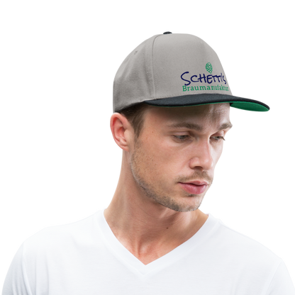 Snapback Cap - Graphit/Schwarz