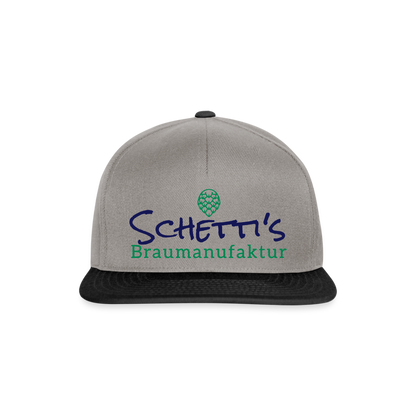 Snapback Cap - Graphit/Schwarz