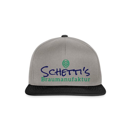 Snapback Cap - Graphit/Schwarz